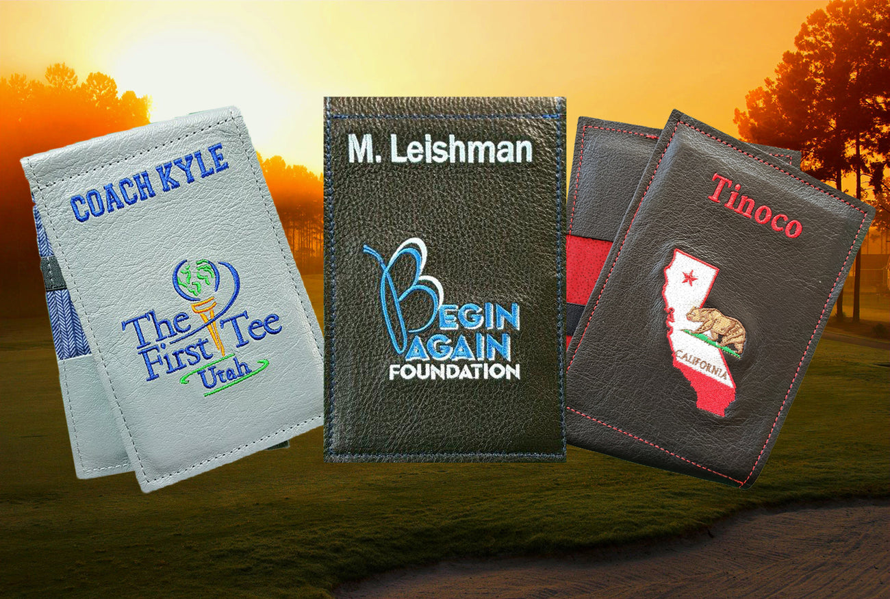 Fairway Leathers Custom Yardage Book Covers