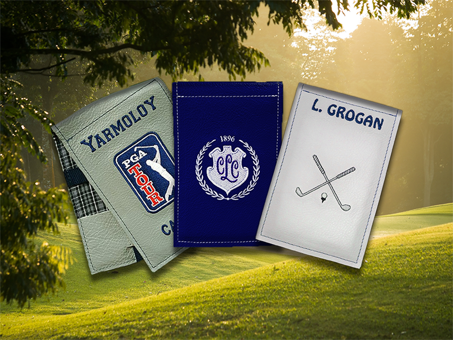 NH Leather Golf Yardage Book Covers - Nelson Hill